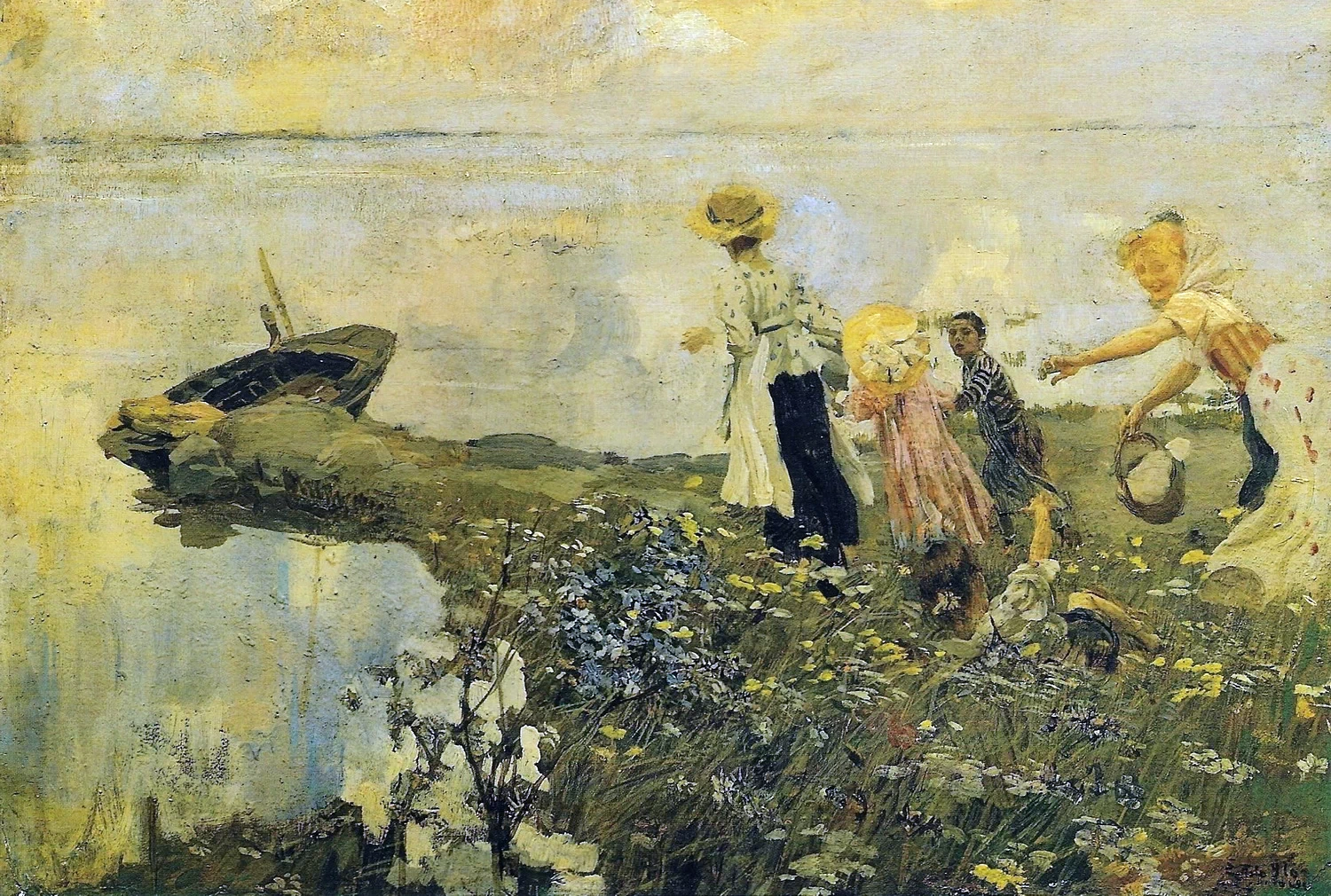  70-Ettore Tito-Giorno di festa, giochi-1910-Banca d'Italia, Roma 